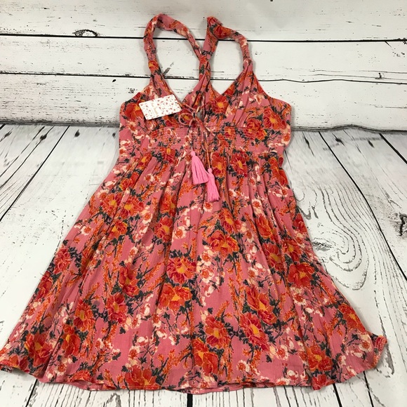 Free People Washed Ashore Mini Dress Pink - Picture 6 of 6